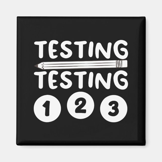 Lärartestning av För manar kvinnotestning Magnet (Framsidan)