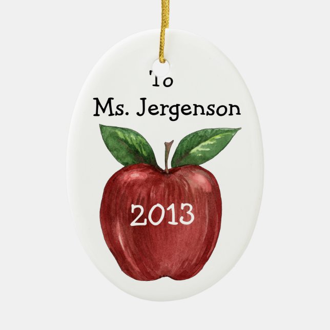 LärarTreat Julgransprydnad Keramik (Framsidan)