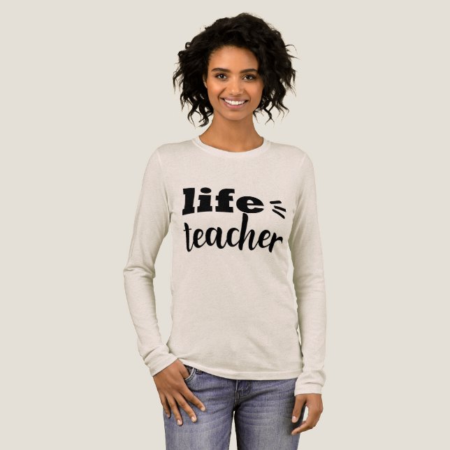 Lärartypografi T Shirt (Hel framsida)