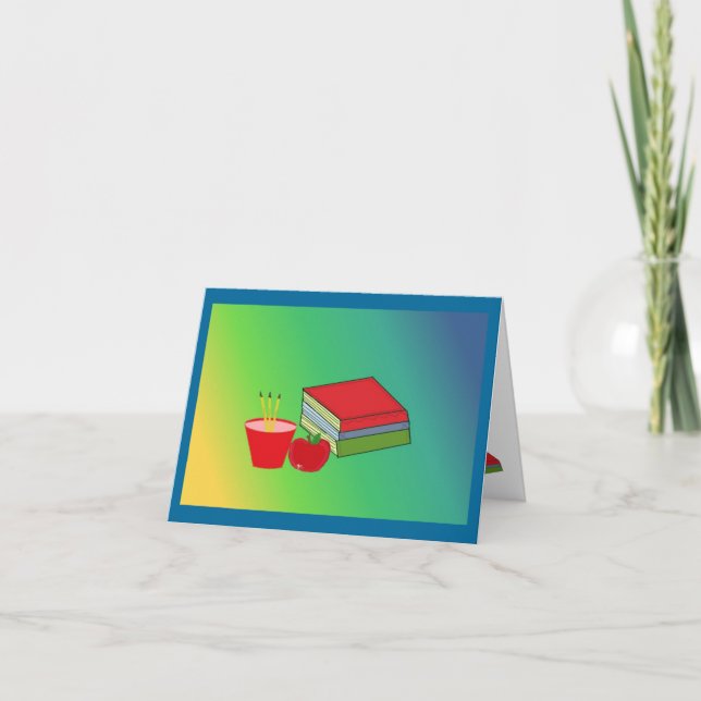 Lärarundersåtliga tillbehör helgkort (Framsida)