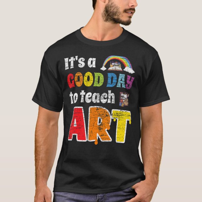 Lärarundervisning i konst t shirt (Framsida)