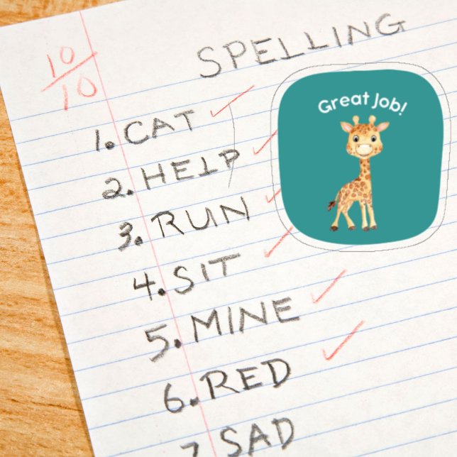 Läraruppmuntrande incitament Djurstickers Klistermärken (Skapare uppladdad)