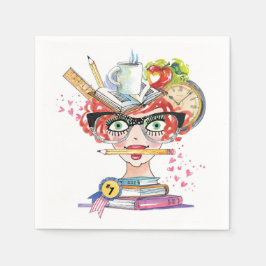 Läraruppskattning Dam Hearts Pappersservett