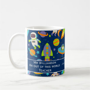 Läraruppskattning från detta världsrum kaffemugg