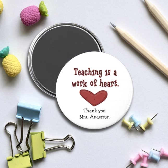 Läraruppskattning Heart Gift Magnet (Skapare uppladdad)