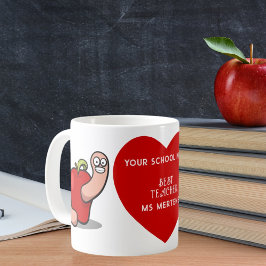 Läraruppskattning Mask i Apple Add Namn Kaffemugg