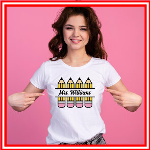Läraruppskattning Pennor Tillbaka Till Skolan T Shirt