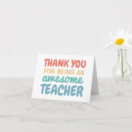 Läraruppskattning tack för att du har regnbåge kort