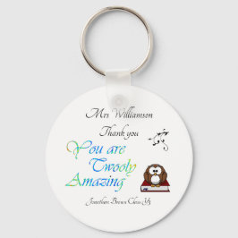 Läraruppskattning tack Uggla Nyckelring