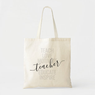 Läraruppskattning Teach Kärlek Inspire Tygkasse