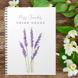 Läraruppskattning Watercolor Boho Floral Anteckningsbok