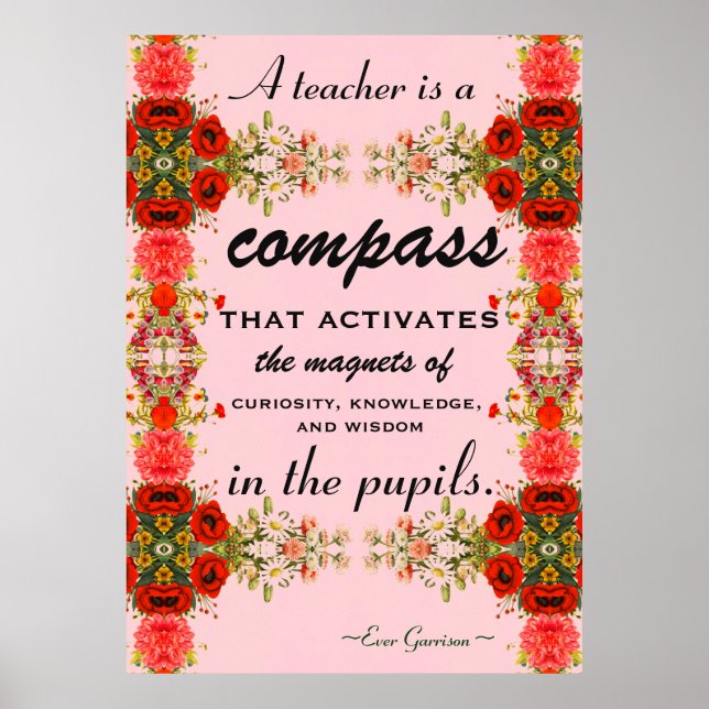 Läraruppskattningsgåva förra skoldagen poster (Framsidan)