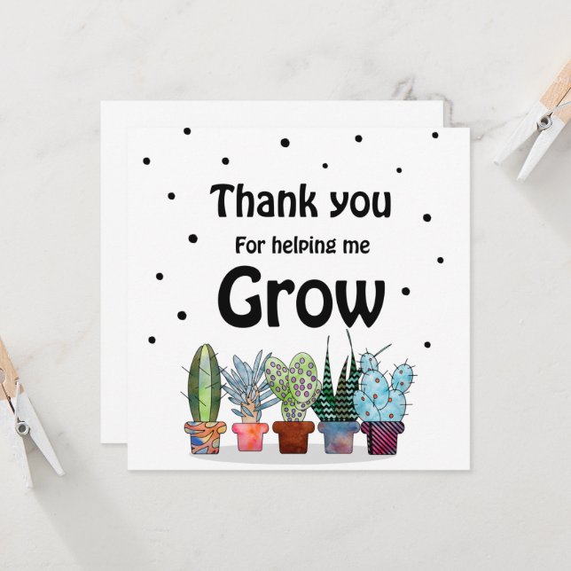 Läraruppskattningsgåva, Tack för hjälp (Fram/Back In Situ)