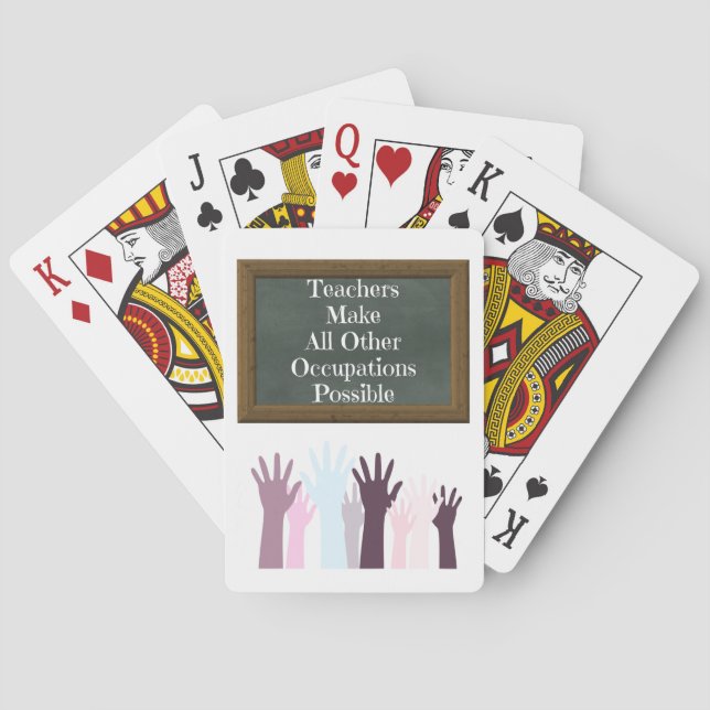 Läraruppskattningskavlan Studenter Casinokort (Baksidan)