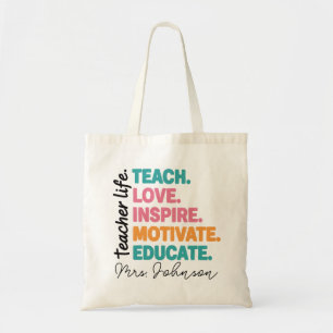 Läraruppskattningspåse Present Tote Bag Canvas Bes Tygkasse