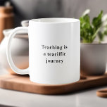 Lärarutbildning är en lärarcitat för flygresor kaffemugg<br><div class="desc">**Inledning Vår "Lärartid är en studieresa" Mugg: Att lägga till en Stänk i Humor till utbildning** firar den otroliga studieresan med en stänk i humor! Vår "Lära är en färjeresa" i Mugg förenar med och uppskattning för lärare som med ära och hängivenhet navigerar till de ibland "fruktansvärda" ögonblicken i sitt...</div>