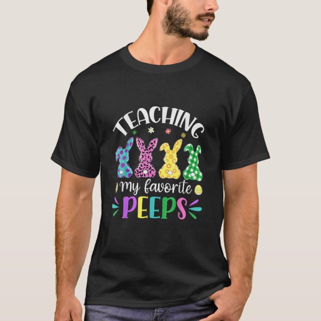 Lärarutbildning för mina favoritpeeps lärare Påskh T Shirt (Framsida)