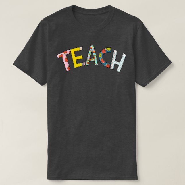 Lärarutbildning i Cute Back to school T Shirt (Design framsida)