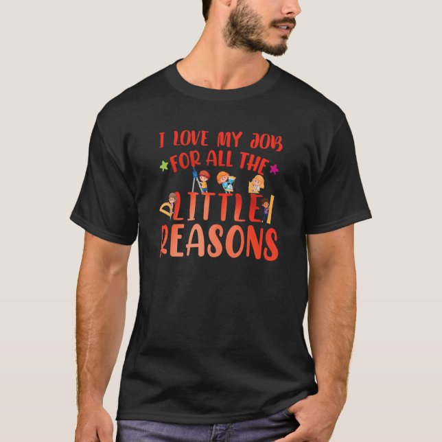 Lärarutbildning i Cute Daycare-leverantör T Shirt (Framsida)