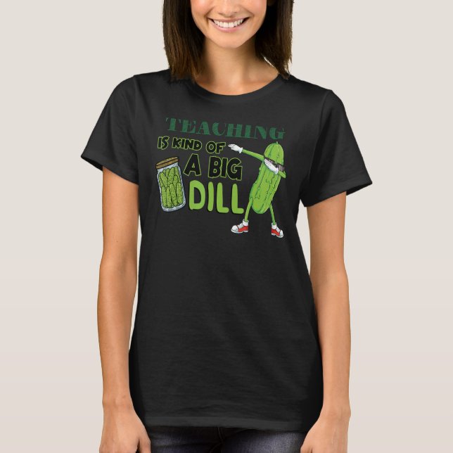 Lärarutbildning i Pickle Vegan är ett slags stor d T Shirt (Framsida)