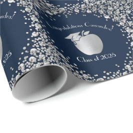 Lärarutbildning Studenten marblå Silver Presentpapper