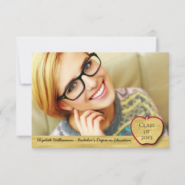 Lärarutbildningsexamen Studenten Photo Meddelande (Framsida)