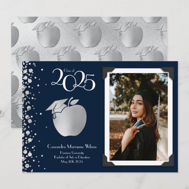 Lärarutbildningsflottan Studenten avisering Inbjudningar (Fram/baksida)