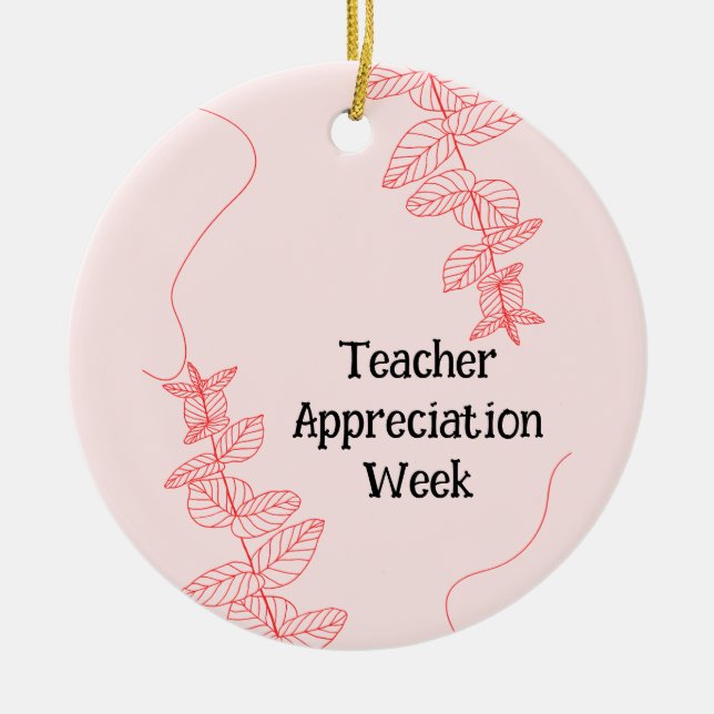 Lärarutvärderingsvecka Julgransprydnad Keramik (Framsidan)