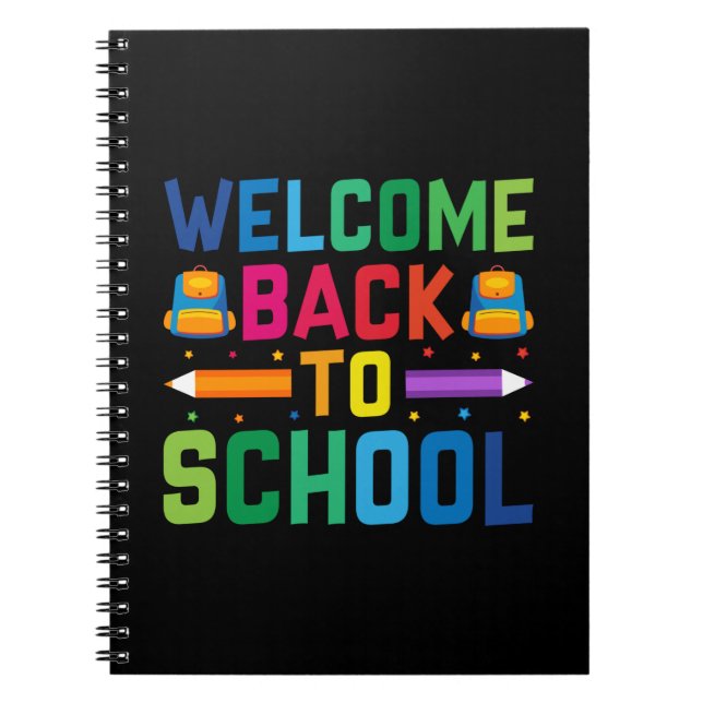 Lärarvälkommen Back to school Anteckningsbok (Framsidan)