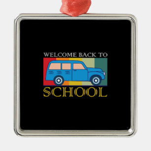 Lärarvälkommen Back to school Julgransprydnad Metall