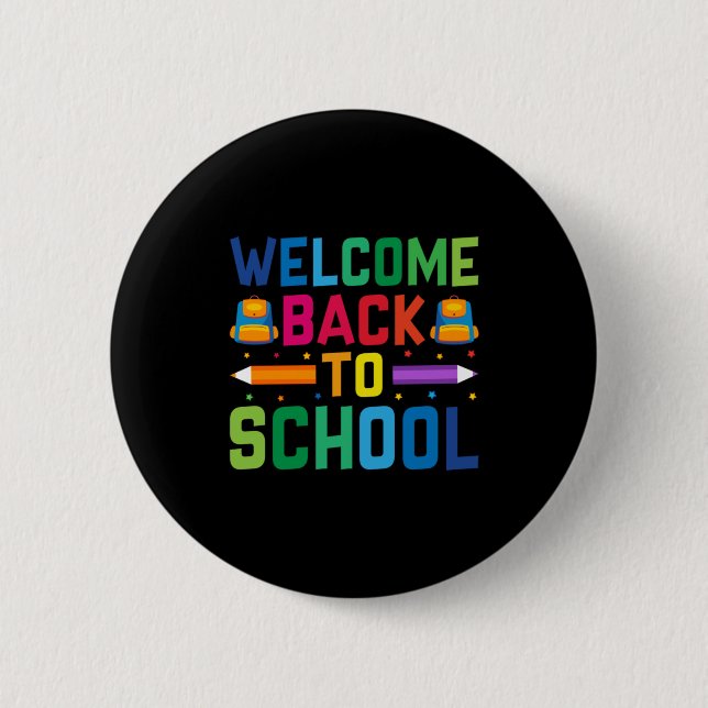 Lärarvälkommen Back to school Knapp (Framsida)