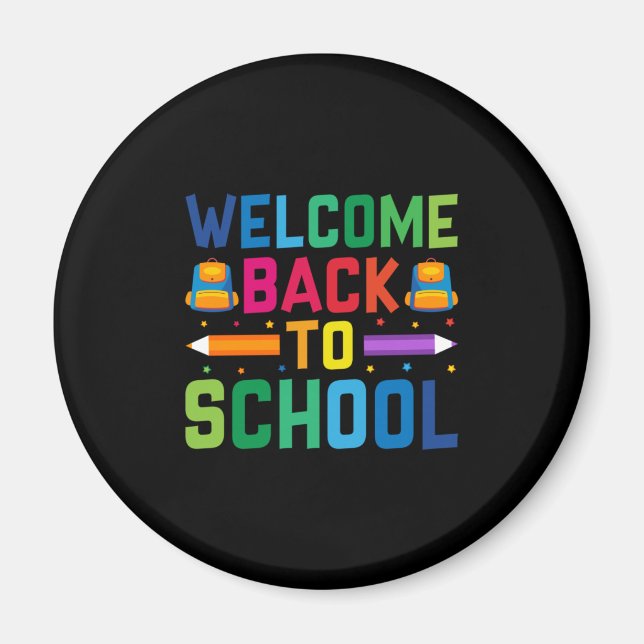 Lärarvälkommen Back to school Magnet (Framsidan)