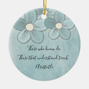 Lärarvärdering Monogram - båttecken Julgransprydnad Keramik
