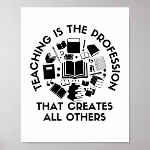 Läraryrket är   Engelsk lärare Funny Poster