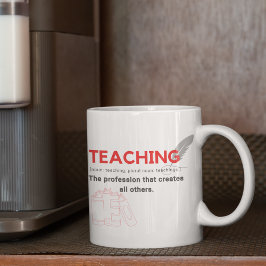 Läraryrket i Röda som skapar alla andra Kaffemugg