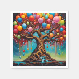 L'arbre de fête pappersservett