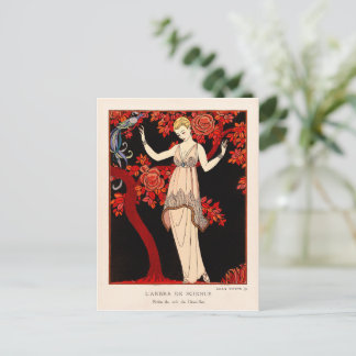 L'Arbre de science av George Barbier Vykort