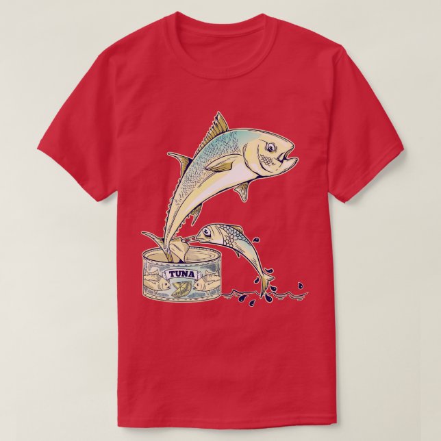 Lårburk av tonfisk t shirt (Design framsida)