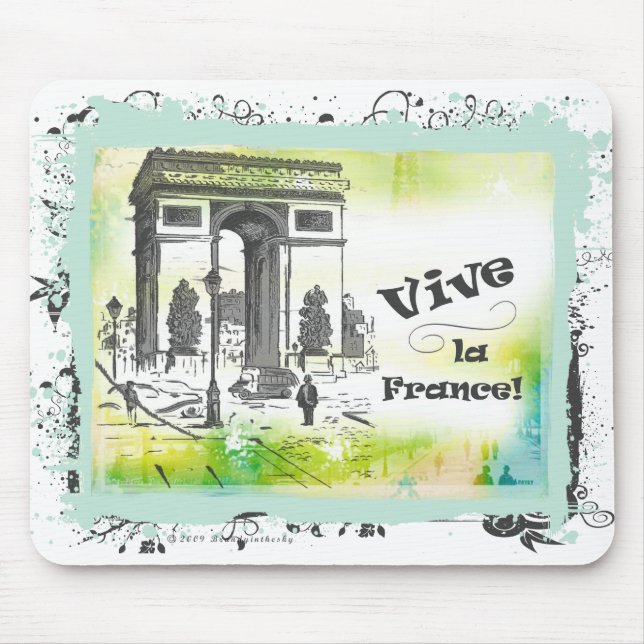 L'Arc de Triomphe Collage konst Musmatta (Framsidan)