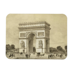 L'Arc de Triomphe, Paris som inristas av Auguste Magnet