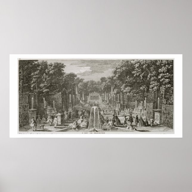 L'Arc de Triomphe, Versailles (engrave) Poster (Framsidan)