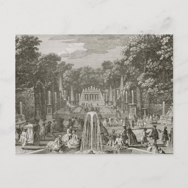 L'Arc de Triomphe, Versailles (engrave) Vykort (Framsida)