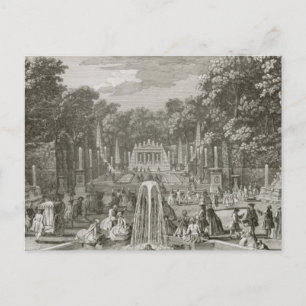 L'Arc de Triomphe, Versailles (engrave) Vykort