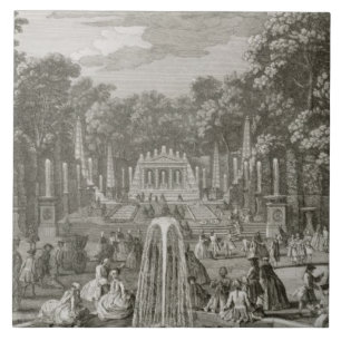 L'Arc de Triomphe, Versailles (gravyr) Kakelplatta