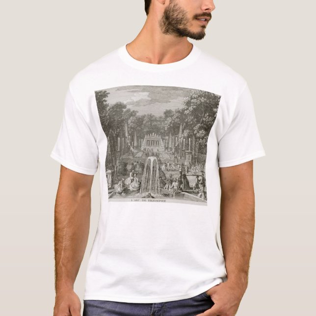 L'Arc de Triomphe, Versailles (gravyr) Tee Shirt (Framsida)