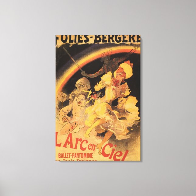 L'Arc-en-Ciel Ballet Folies-Bergere Canvastryck (Framsida)