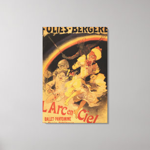L'Arc-en-Ciel Ballet Folies-Bergere Canvastryck