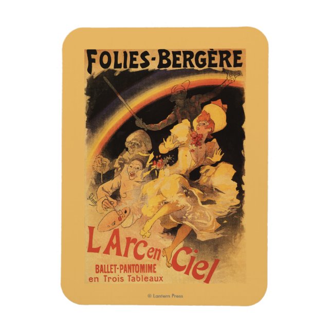 L'Arc-en-Ciel Ballet Folies-Bergere Magnet (Vertikal)