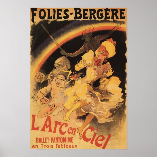 L'Arc-en-Ciel Ballet Folies-Bergere Poster (Framsidan)