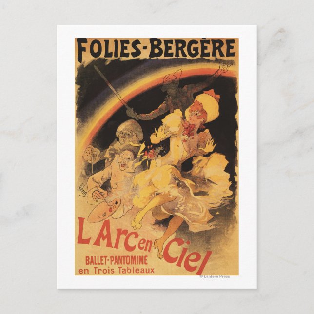 L'Arc-en-Ciel Ballet Folies-Bergere Vykort (Framsida)